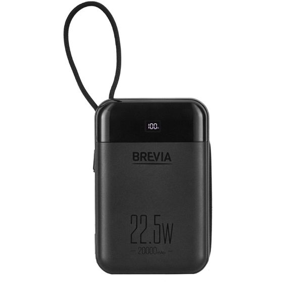 Повербанк (Power Bank) Brevia 20000mAh 22.5W Type-C+Lightning Cable, Li-Pol, LCD 45222L фото