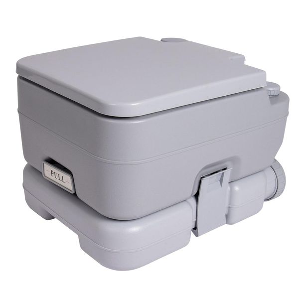 Біотуалет Bo-Camp Portable Toilet Flush 10 Liters Grey (5502825) DAS301637 фото