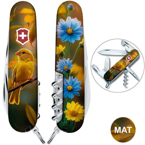 Складной нож Victorinox SPARTAN UKRAINE Золотая птичка 1.3603.7.T3170pw 1.3603.7_T3170pw фото
