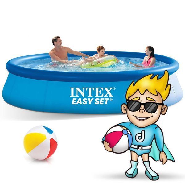 Басейн надувний 15в1 INTEX 28142, 396 x 84 см + машина для створення бульбашок DM-28142-M фото