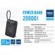 Повербанк (Power Bank) Brevia 20000mAh 22.5W Type-C+Lightning Cable, Li-Pol, LCD 45222L фото 10