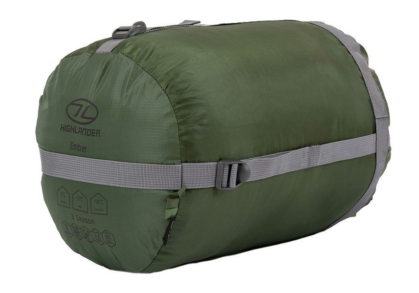 Спальний мішок Highlander Phoenix Ember 250/-3&deg;C Olive Green Left (SB243-OG) 929694 фото