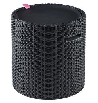 Стол-бар Keter COOL STOOL, пластик, антрацит 7290106923843 фото