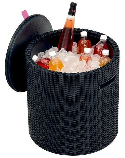 Стіл-бар Keter COOL STOOL, пластик, антрацит 7290106923843 фото