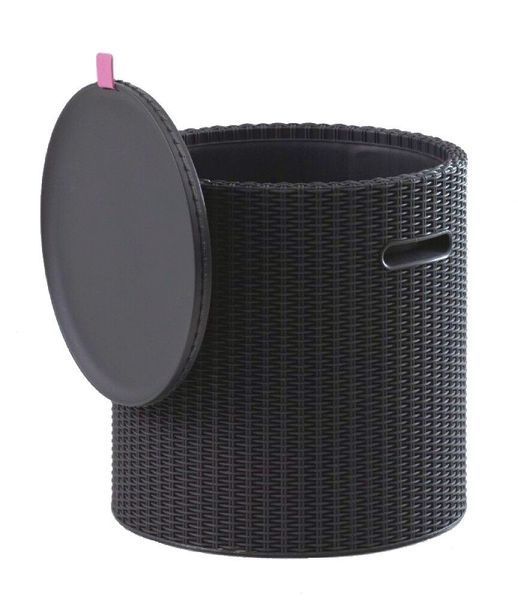 Стіл-бар Keter COOL STOOL, пластик, антрацит 7290106923843 фото