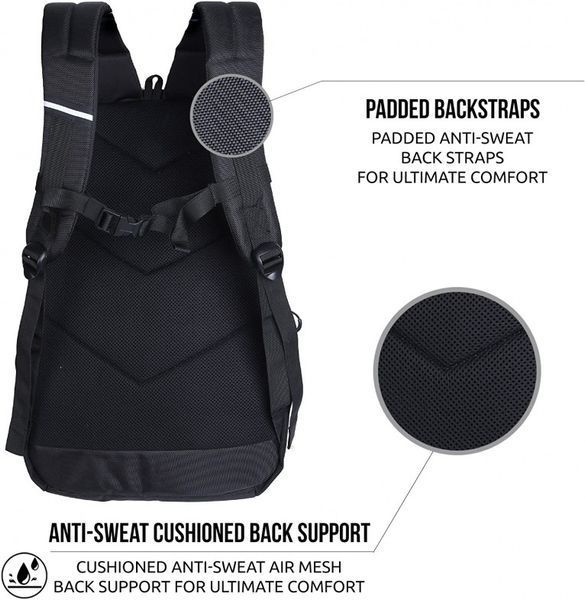 Рюкзак с отделением для ноутбука 16 дюймов на 30 л POLICE HEDGE BACKPACK ARMY черный PTO022671_5-1 фото