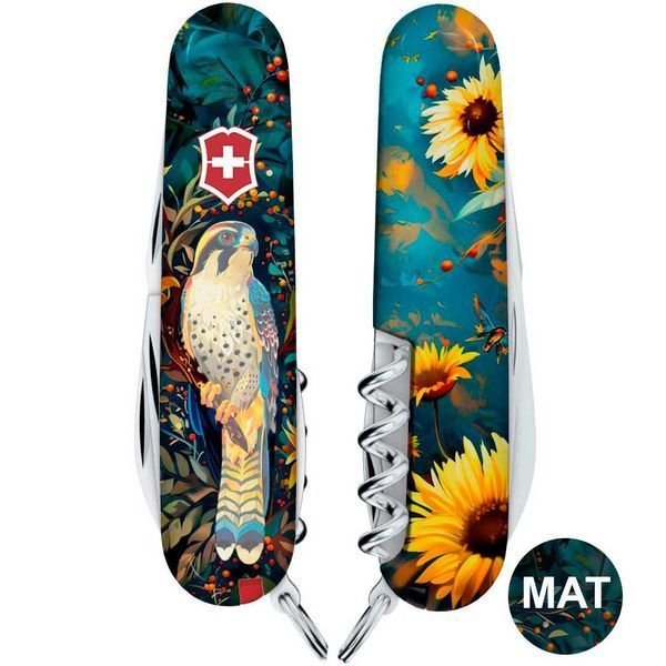 Складной нож Victorinox CAMPER UKRAINE Величественный Сокол 1.3613.3.T3180pw 1.3613.3_T3180pw фото