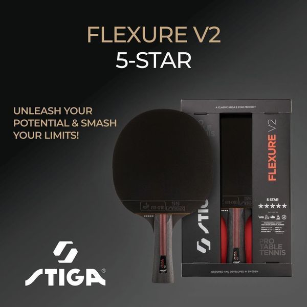 Ракетка для настільного тенісу Stiga Flexure 5 Star ver.2 FL (1215-1205-35) 931707 фото