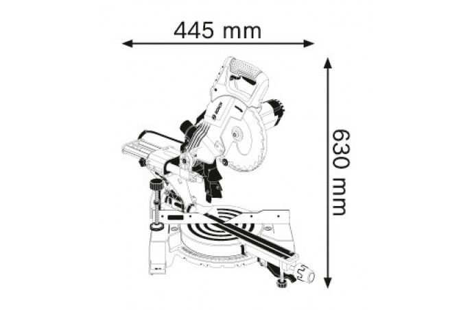 Стационарная Торцовочная Пила Bosch Gcm 800 Sj Professional 0601B19000 0601B19000 фото