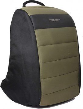 Рюкзак с отделением для ноутбука 15 дюймов на 20 л POLICE SHROUD ANTI-THEFT BACKPACK черный/зелёный PT1692272_3-73 фото