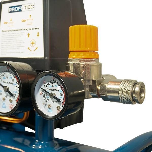 Компресор масляний PROFI-TEC OC-100V2 (100 л, 2.2 кВт, 415 л/хв) 007820P фото