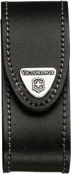 Чохол Victorinox поясний чорный шкіряний з ліхтариком (91 мм, 2-4 шари) 4.0520.32 фото