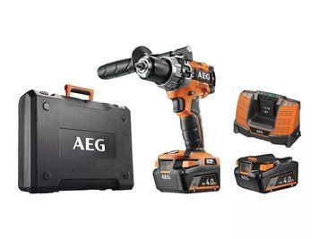 Шуруповерт ударний безщітковий з приладдям AEG BSB 18C2 BL-402TB, 18В, 2 х 4 Аг, 65 Нм 4935478619 фото