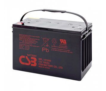 Аккумуляторная батарея CSB GPL121000, 12V 100Ah (343х168х215 (220) Q1/20 (ТАЙВАНЬ) GPL121000 фото