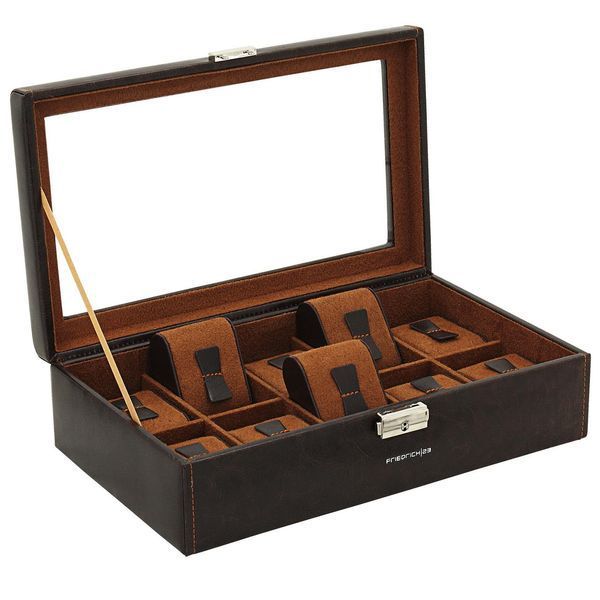 Скринька для зберігання годинника Friedrich Lederwaren &laquo;Bond Brown 20084-3 20084-3 фото