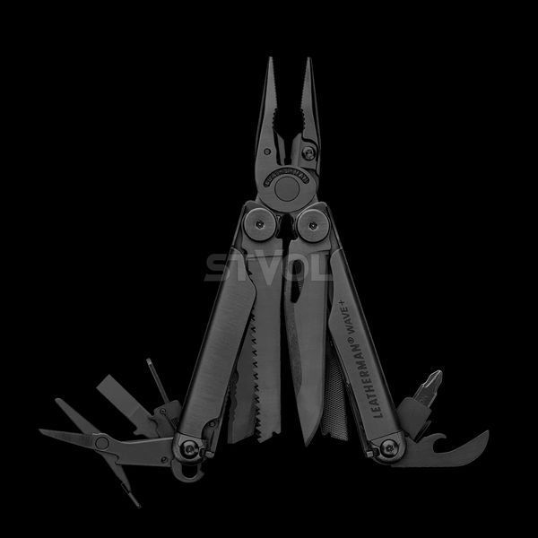 Мультитул LEATHERMAN WAVE PLUS BLACK + безкоштовна доставка 832526 фото