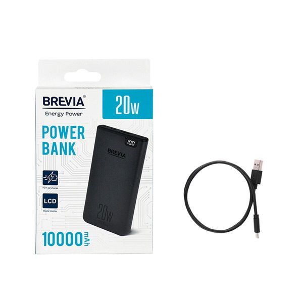 Повербанк (Power Bank) Brevia 10000mAh 20W Li-Pol, LCD 45120L фото