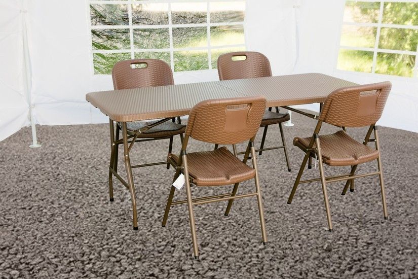 Стул складной Time Eco ТЕ-1813, коричневый 4820211100216BROWN фото