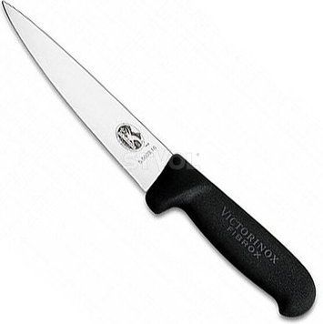 Ніж кухонний обробний Victorinox Fibrox 16 см, чорний 5.5603.16 фото