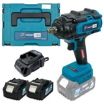 Акумуляторний гайковерт PROFI-TEC PTW820BL POWERLine (2&times;PT2040EP (4.0 Аг), зарядний пристрій) 7043 007043P фото