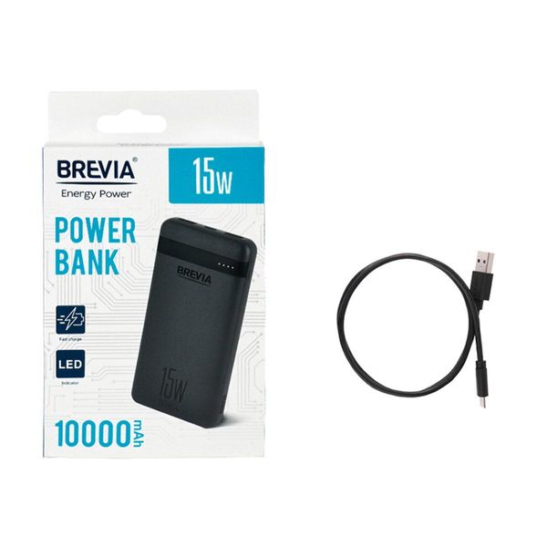 Повербанк (Power Bank) Brevia 10000mAh 15W Li-Pol 45115L фото