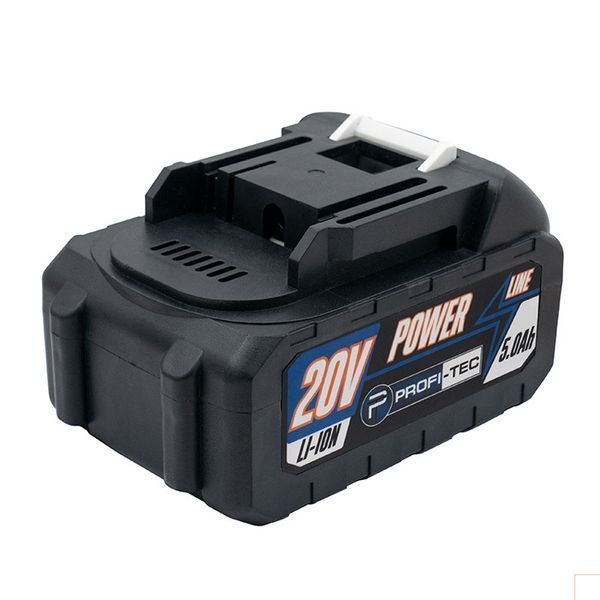 Аккумуляторная батарея PROFI-TEC PT2050DG POWERLine (20 В / 5.0 Ач, высокотоковая, с индикатором) 006615P фото