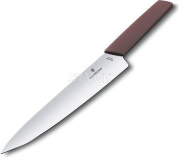 Ніж кухонний шефський Victorinox Swiss Modern Grape, 22 см, бордо, блістер 6.9016.221B фото