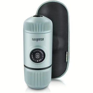 Портативна еспресо-кавоварка Wacaco Nanopresso блакитна з чохлом, механічна, для меленої кави WNANOBLUE фото