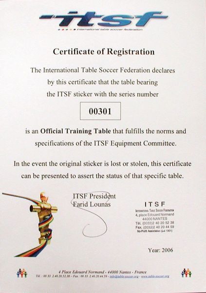 Настільний футбол Garlando Pro Champion ITSF (PRO) 929902 фото
