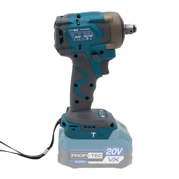 Акумуляторний гайковерт PROFI-TEC PPTW4520 POWERLine (2&times;PT2040VX (4.0 Аг), зарядний пристрій) 007131P фото