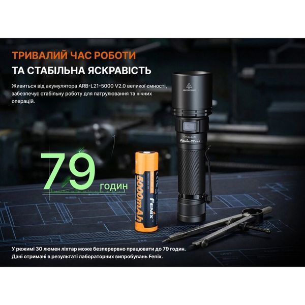 Ліхтар ручний Fenix C7 V. 2.0 C7V20 фото