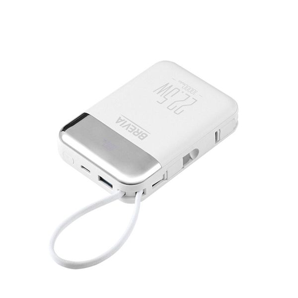 Повербанк (Power Bank) Brevia 10000mAh 22.5W Type-C+Lightning Cable, Li-Pol, LCD 45122L фото