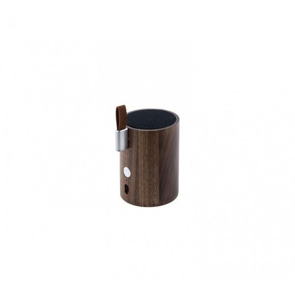 Портативний Bluetooth-динамік із вбудованим світильником Gingko Drum, дерево горіх (G020WT) G020WT фото