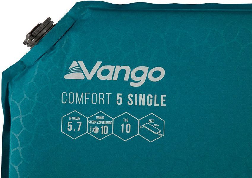 Килимок самонадувний Vango Comfort 5 Single Bondi Blue (SMQCOMFORB36A11) 929162 фото
