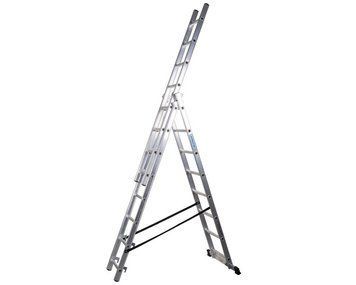 Трехсекционная лестница VIRASTAR DW 3 PROFI 3x14 ступеней DW3x14 DW3x14 фото