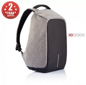 Рюкзак городской XD Design Bobby Anti-Theft 15,6" Grey (P705.542) P705.542 фото