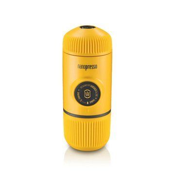 Портативна еспресо-кавоварка Wacaco Nanopresso жовта, механічна, для меленої кави WNANOYELLOW фото
