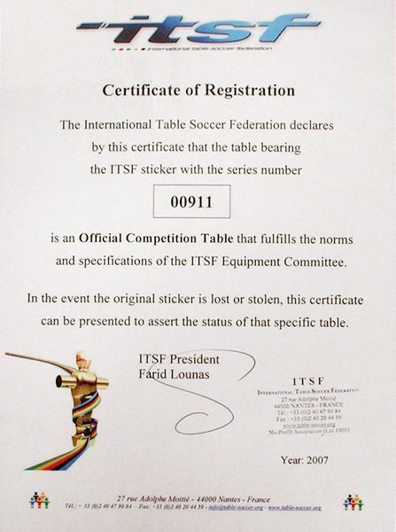 Настільний футбол Garlando Master Champion ITSF (MASTER) 929903 фото