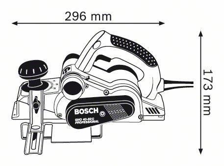 Электрорубанок Bosch GHO 40-82 C Professional 060159A760 060159A760 фото