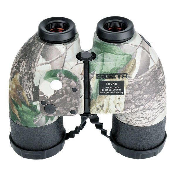 Бінокль SIGETA General 10x50 Camo floating/compass/reticle морський 65860 фото