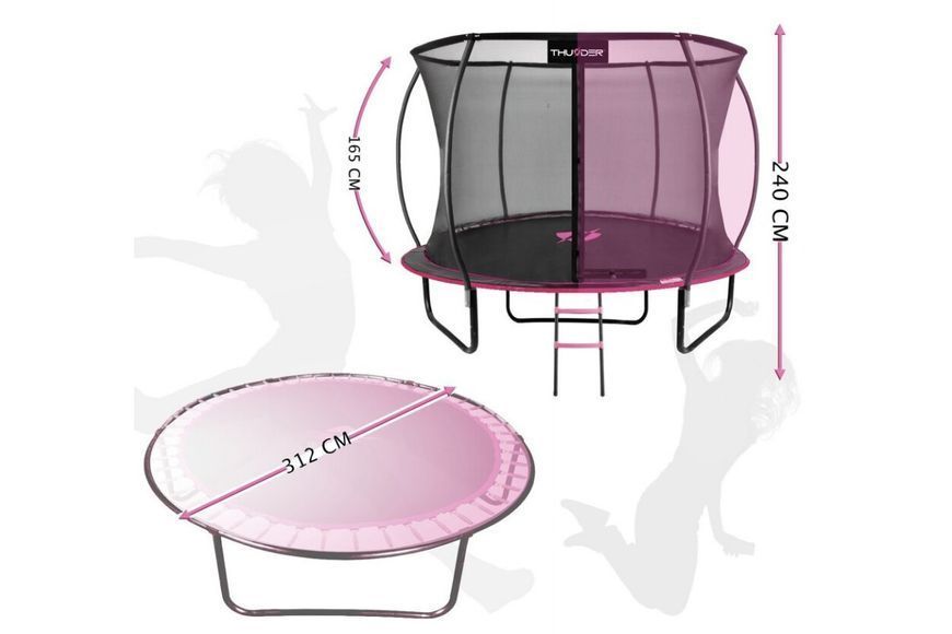 Батут THUNDER INSIDE ULTRA 10FT рожевий INSIDE-ULTRA-10FT-PINK INSIDE-ULTRA-10FT-PINK фото