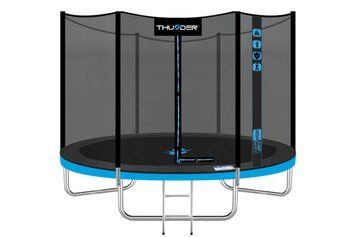 Батут THUNDER OUTSIDE PRO з зовнішньою сіткою 10 футів 305 см чорно-блакитний OUTSIDE-PRO-10FT-BLUE OUTSIDE-PRO-10FT-BLUE фото