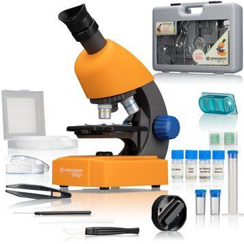 Мікроскоп Bresser Junior 40x-640x Orange з кейсом (8851310) 926813 фото
