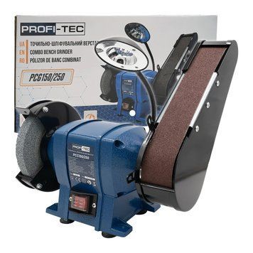 Точильно-шліфувальний верстат PROFI-TEC PCG150/250 006972P фото