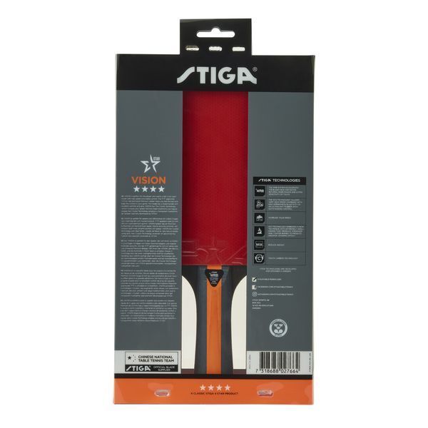 Ракетка для настільного тенісу Stiga Vision 4 Star FL (1214-3218-01) 931151 фото