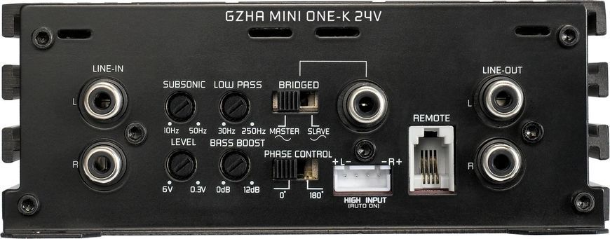 1-канальний сабвуферний підсилювач з високоефективної схемою класу D Ground Zero MINI ONE-K (GZHA MINI ONE-K) GZHA MINI ONE-K фото