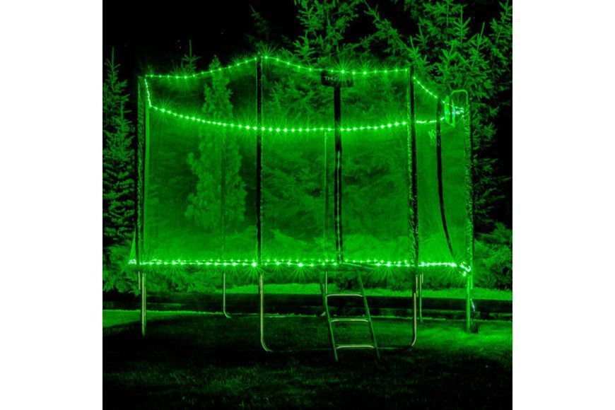 Батут THUNDER OUTSIDE PRO з зовнішньою сіткою 10 футів 305 см чорно-блакитний OUTSIDE-PRO-10FT-BLUE OUTSIDE-PRO-10FT-BLUE фото