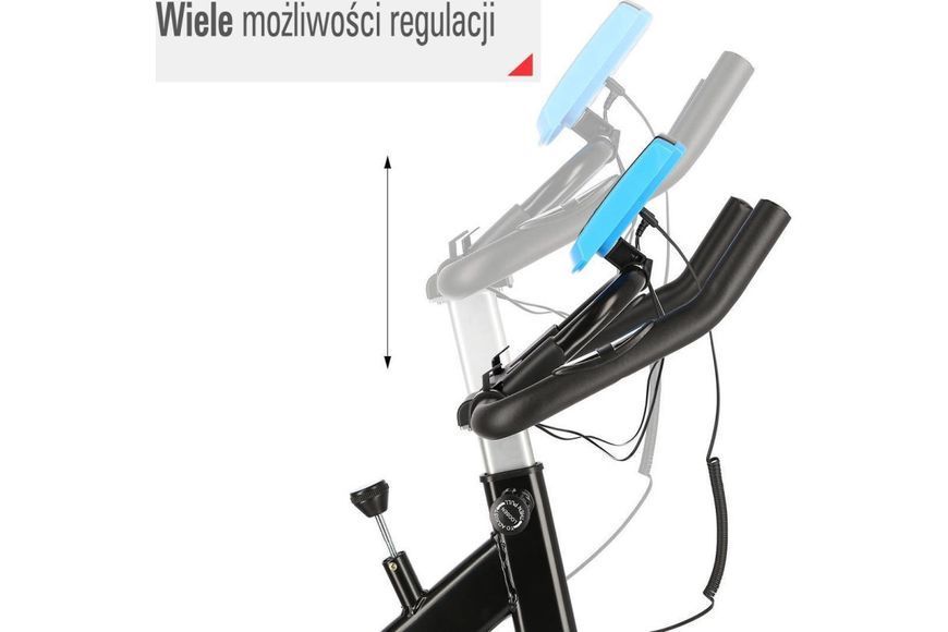 Велотренажер спінінговий механічний HMS SW2501 One Fitness синій 5907695596755 5907695596755 фото