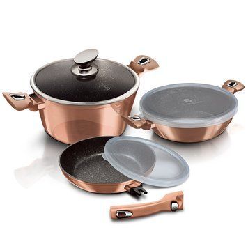 Набір посуду 6 предметів Berlinger Haus Metallic Line Rose Gold Edition (BH-7051) BH-7051 фото