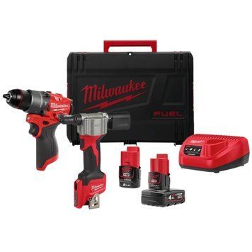 Набір із 2 інструментів акумуляторних безщіткових MILWAUKEE M12 FPP2D2-422X (HDкейс) 4933480593 4933480593 фото